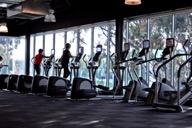 People exercising at gym